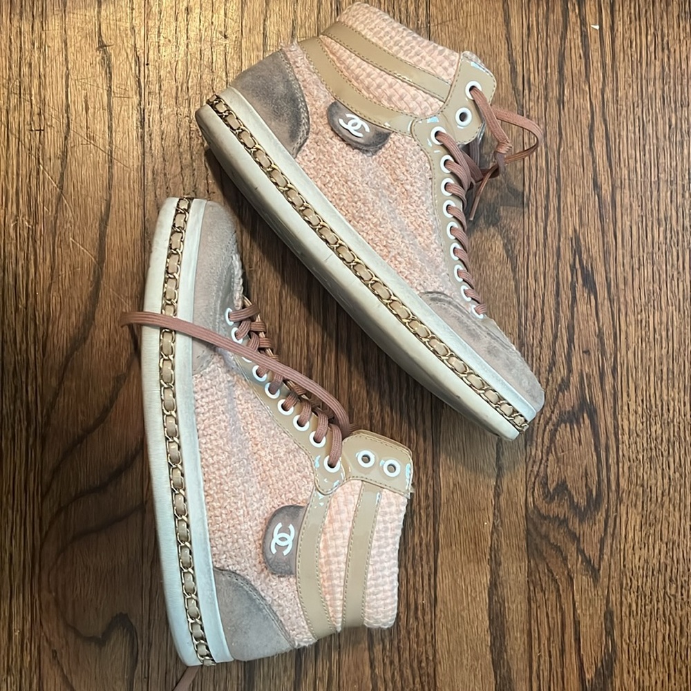 CHANEL S20' Light Pink Tweed High - Picture 2 of 5